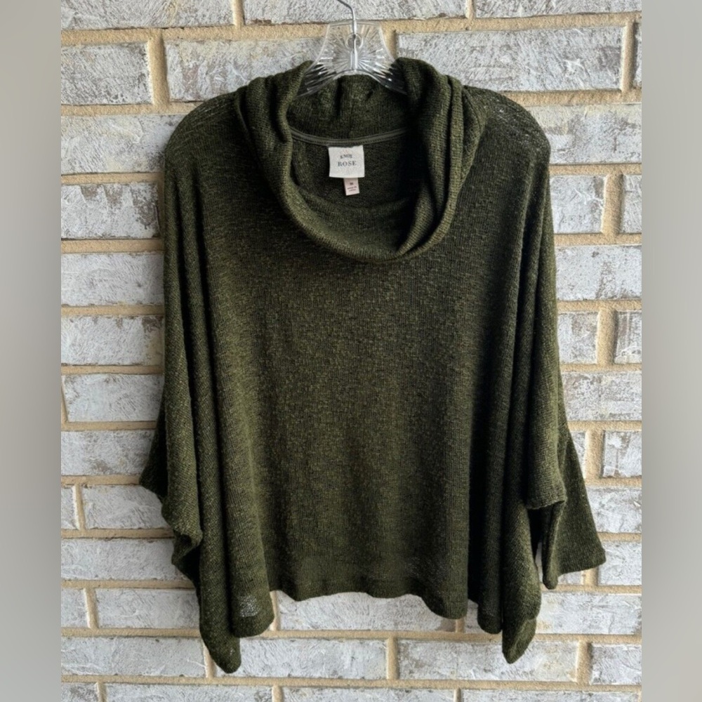 Knox Rose Olive Green Shrug Shawl Sweater